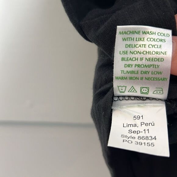 Lilly Pulitzer Black Cassie 100% Pima Cotton Dress Size XS - Picture 11 of 13